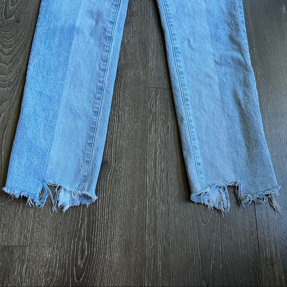 Ag Adriano Goldschmied Lt. Blue Size 24R Straight Leg - Picture 6 of 10